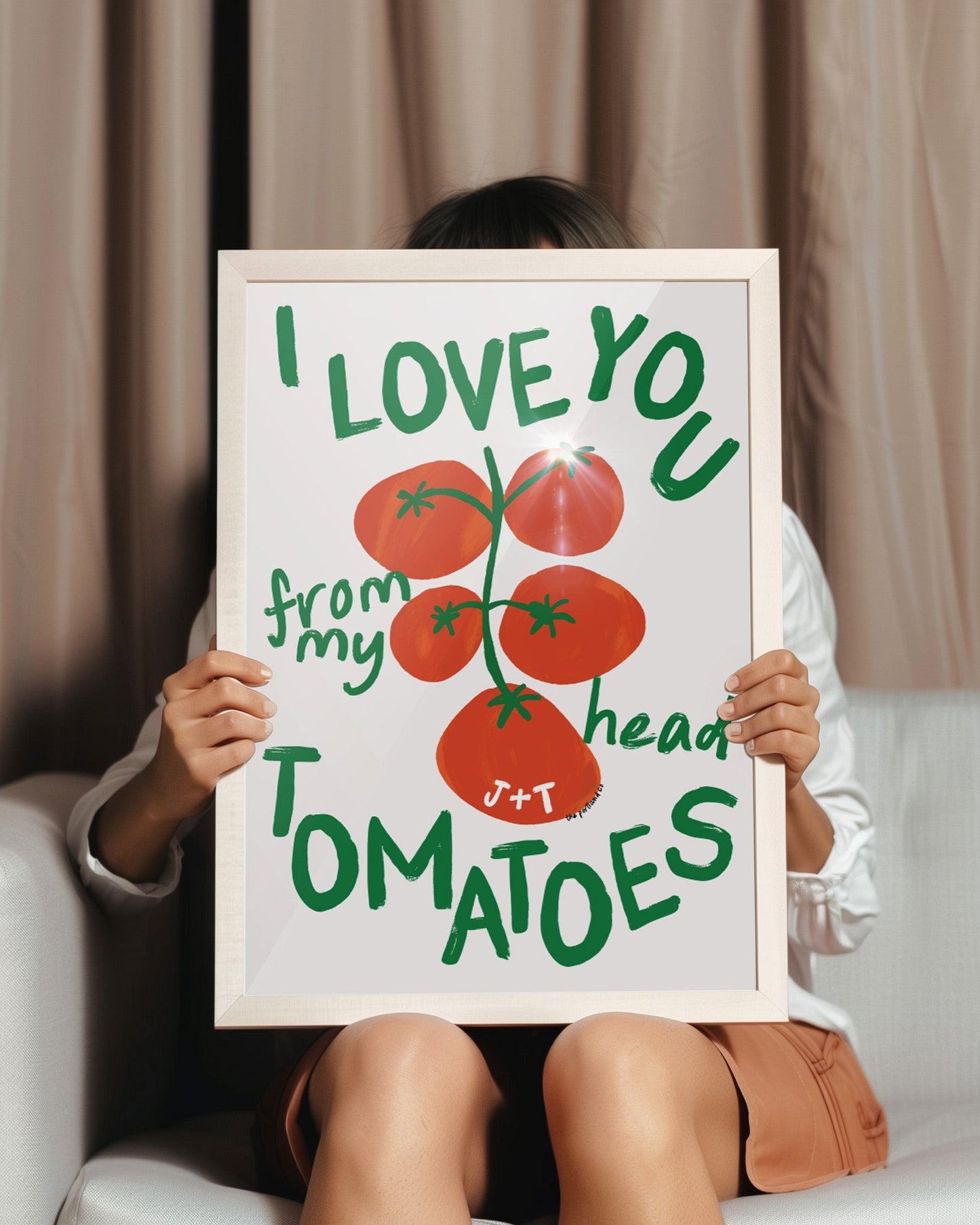 I love you to-ma-toes print