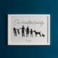 Personalised Family Silhouette Print