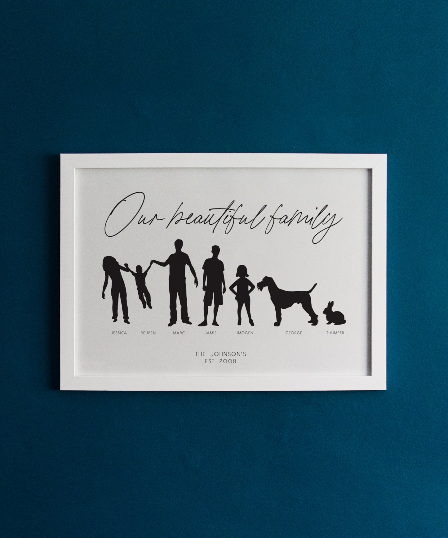 Personalised Family Silhouette Print