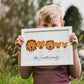 Personalised animal family print