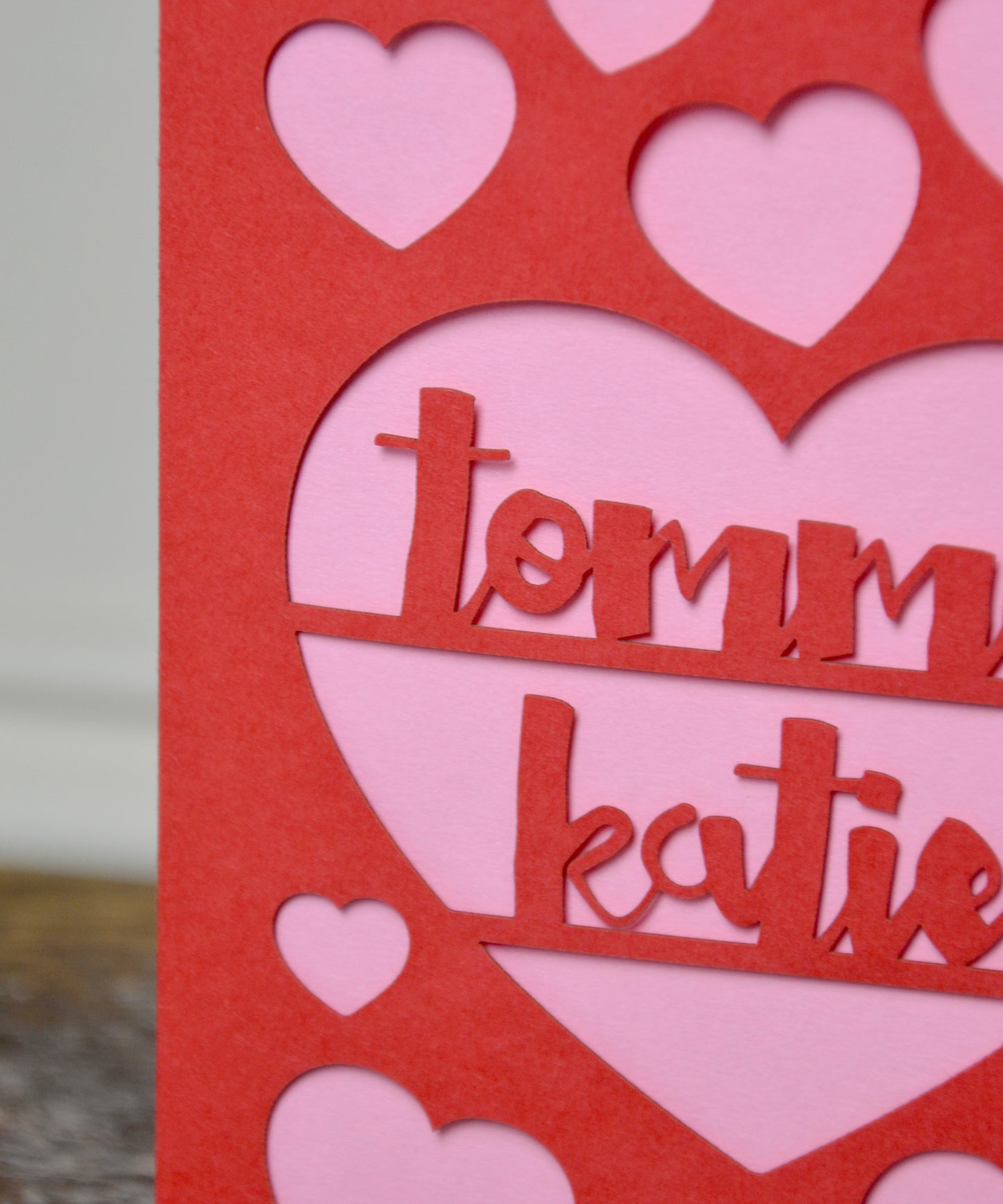 Papercut Love Heart Card