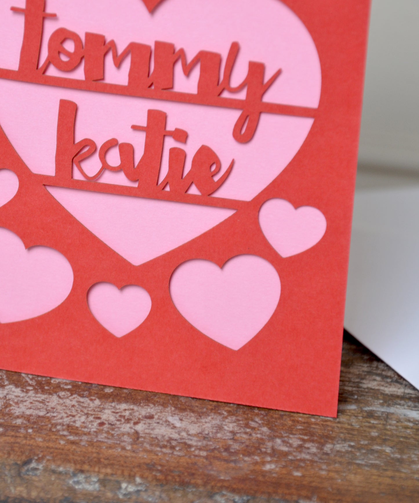 Papercut Love Heart Card