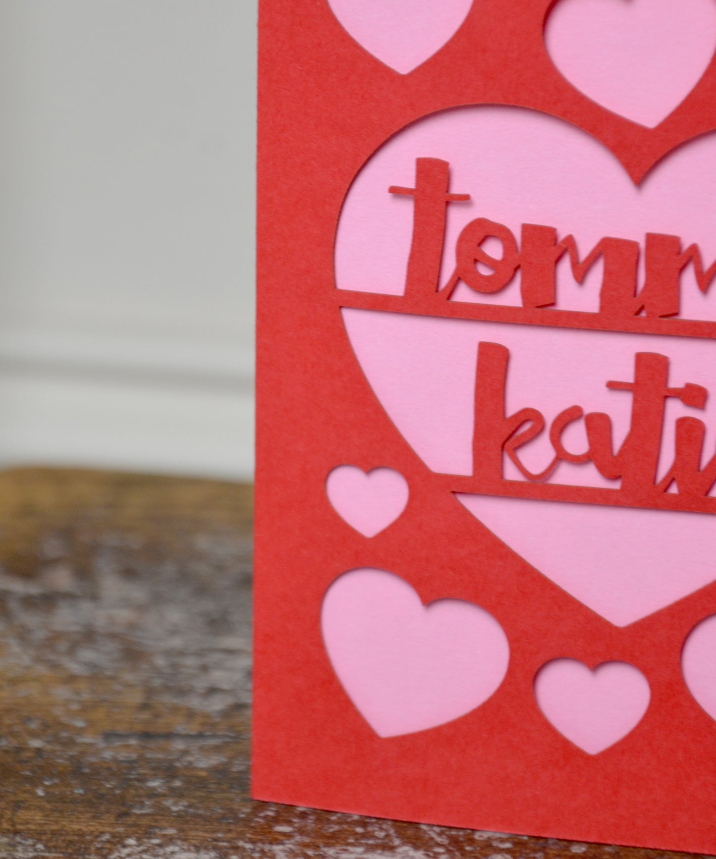 Papercut Love Heart Card