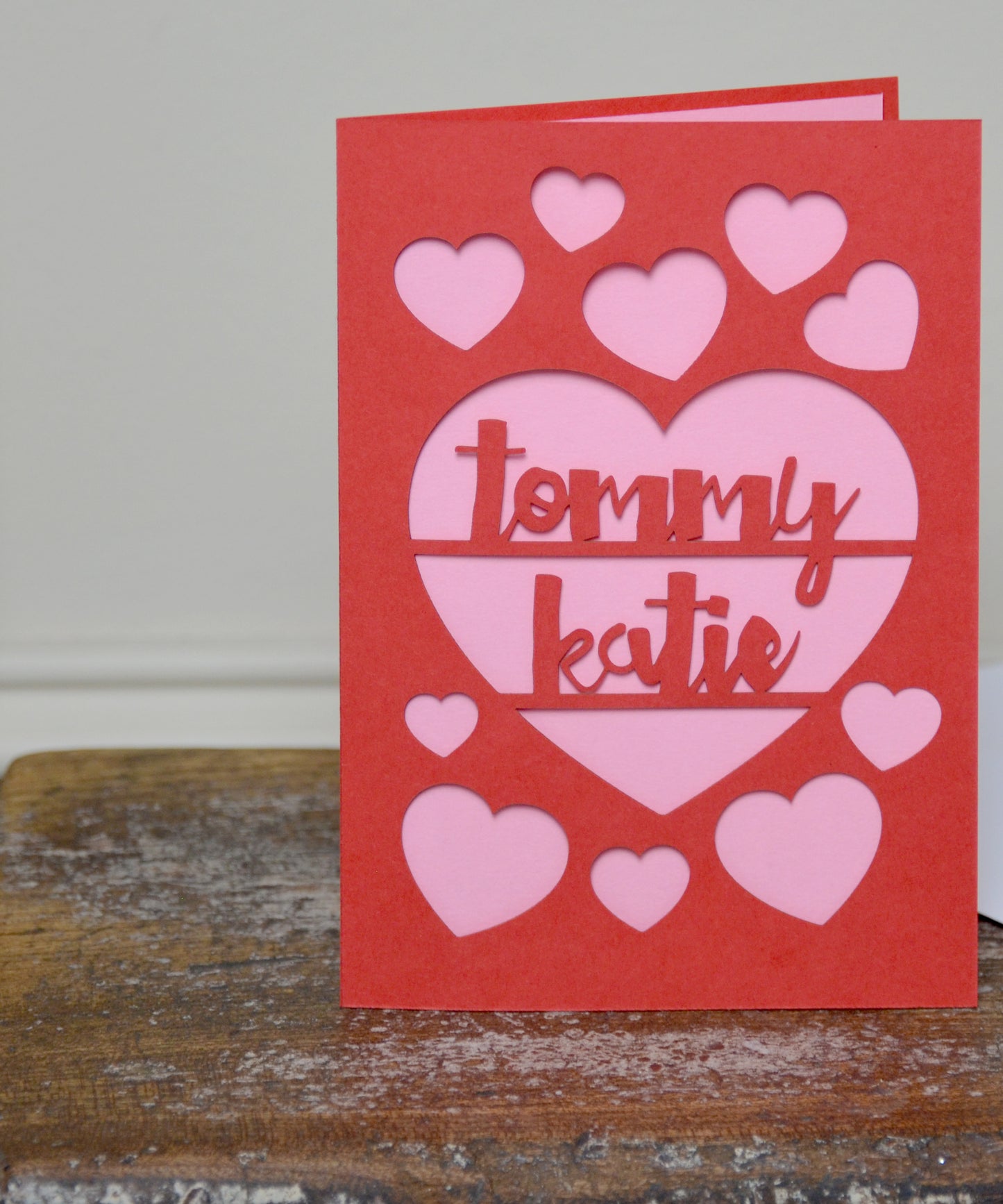 Papercut Love Heart Card