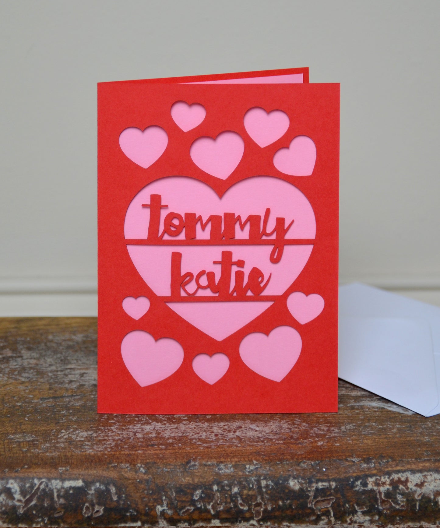 Papercut Love Heart Card