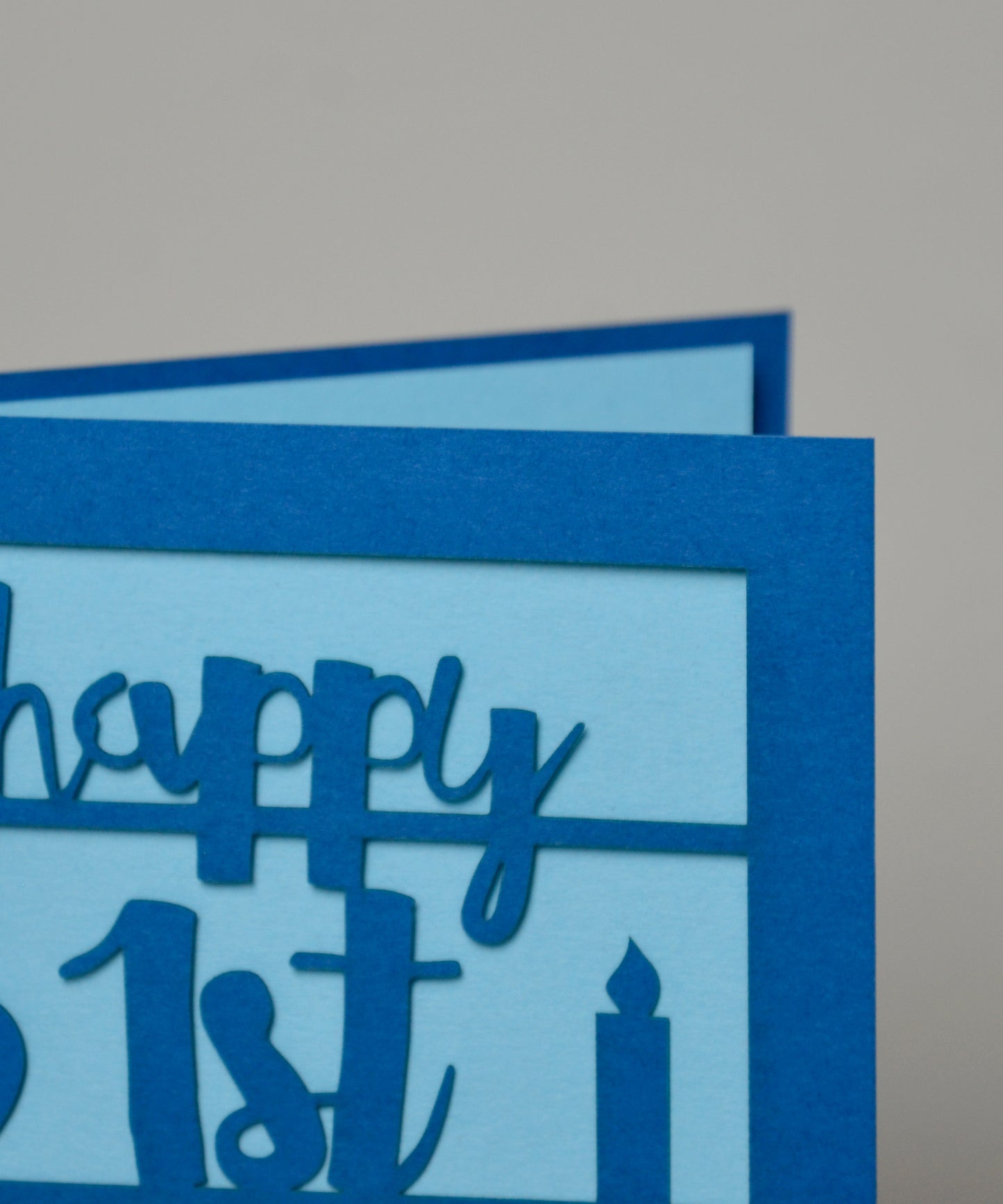 Papercut 1st Birthday Card