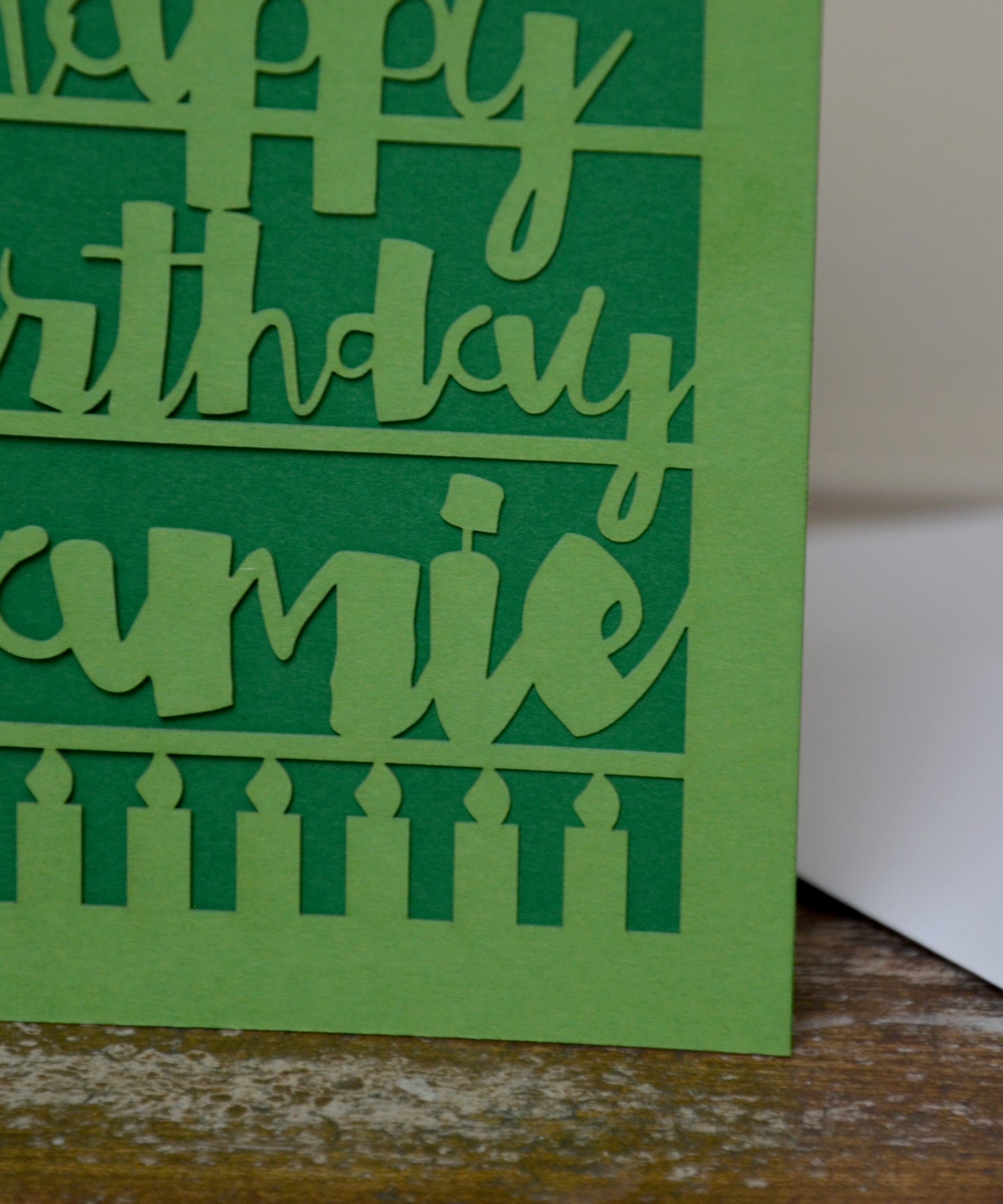 Papercut Birthday Card