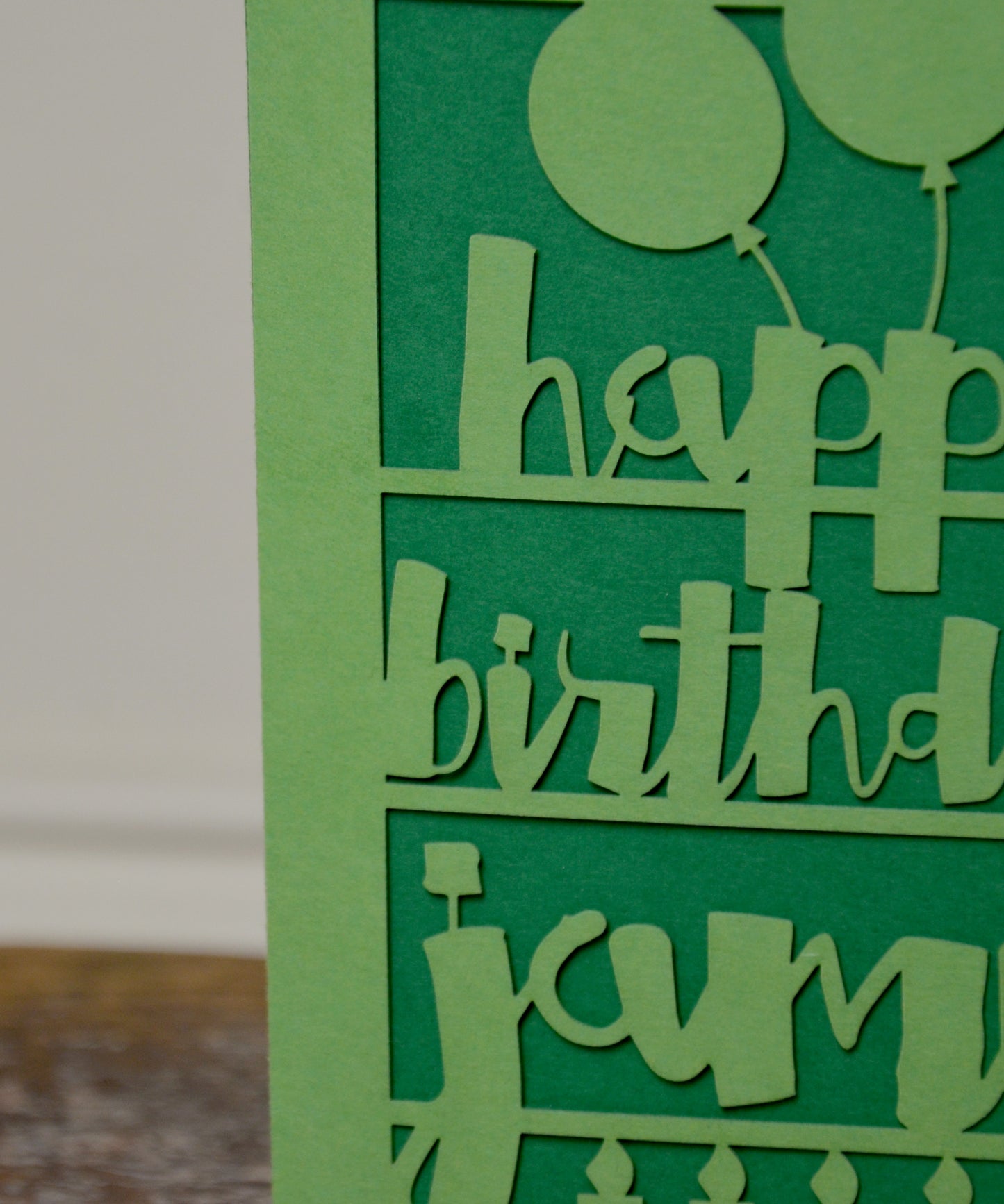 Papercut Birthday Card