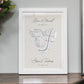 Personalised Wedding Venue Map Heart Print