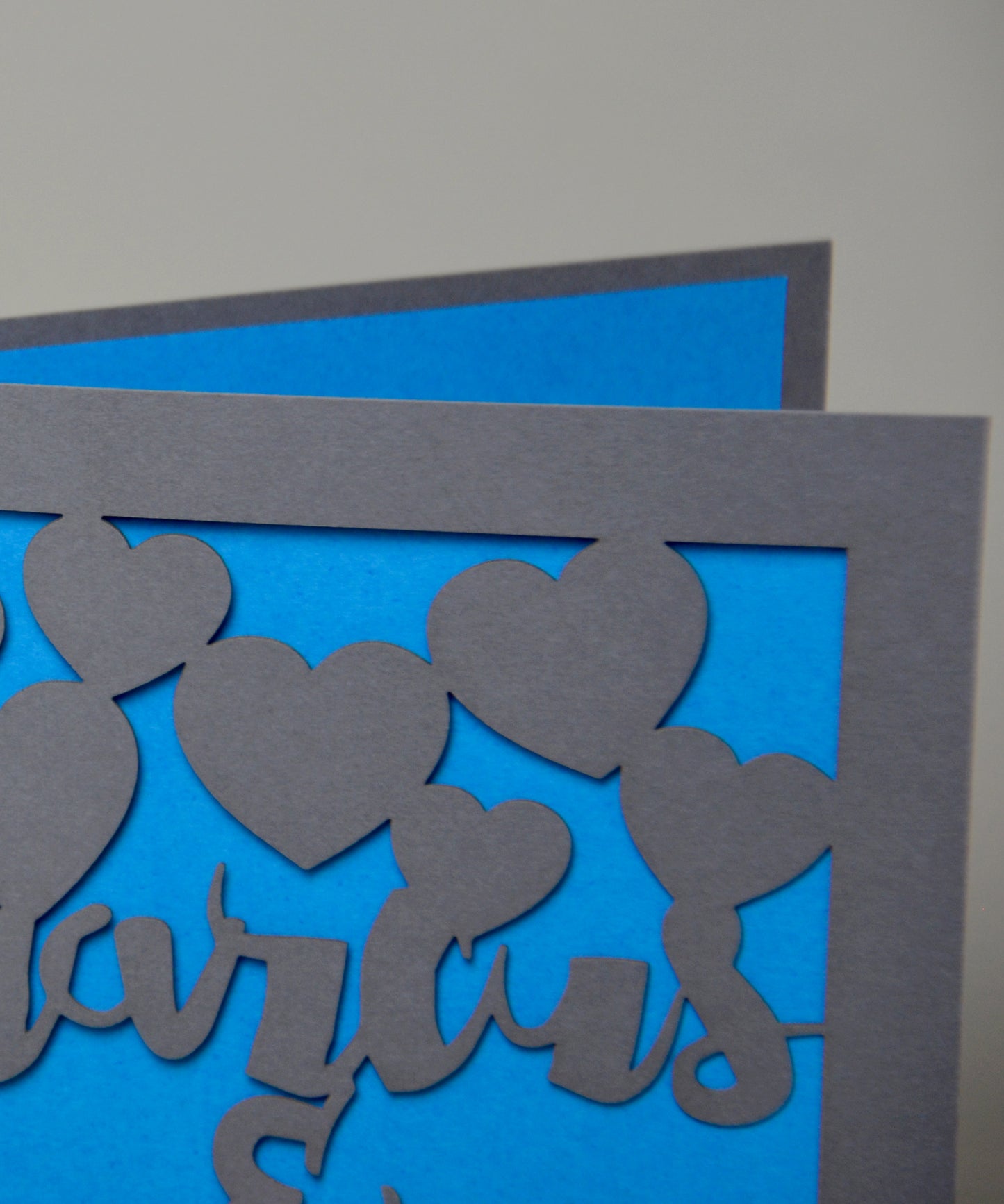 Couples Names Love Papercut Card