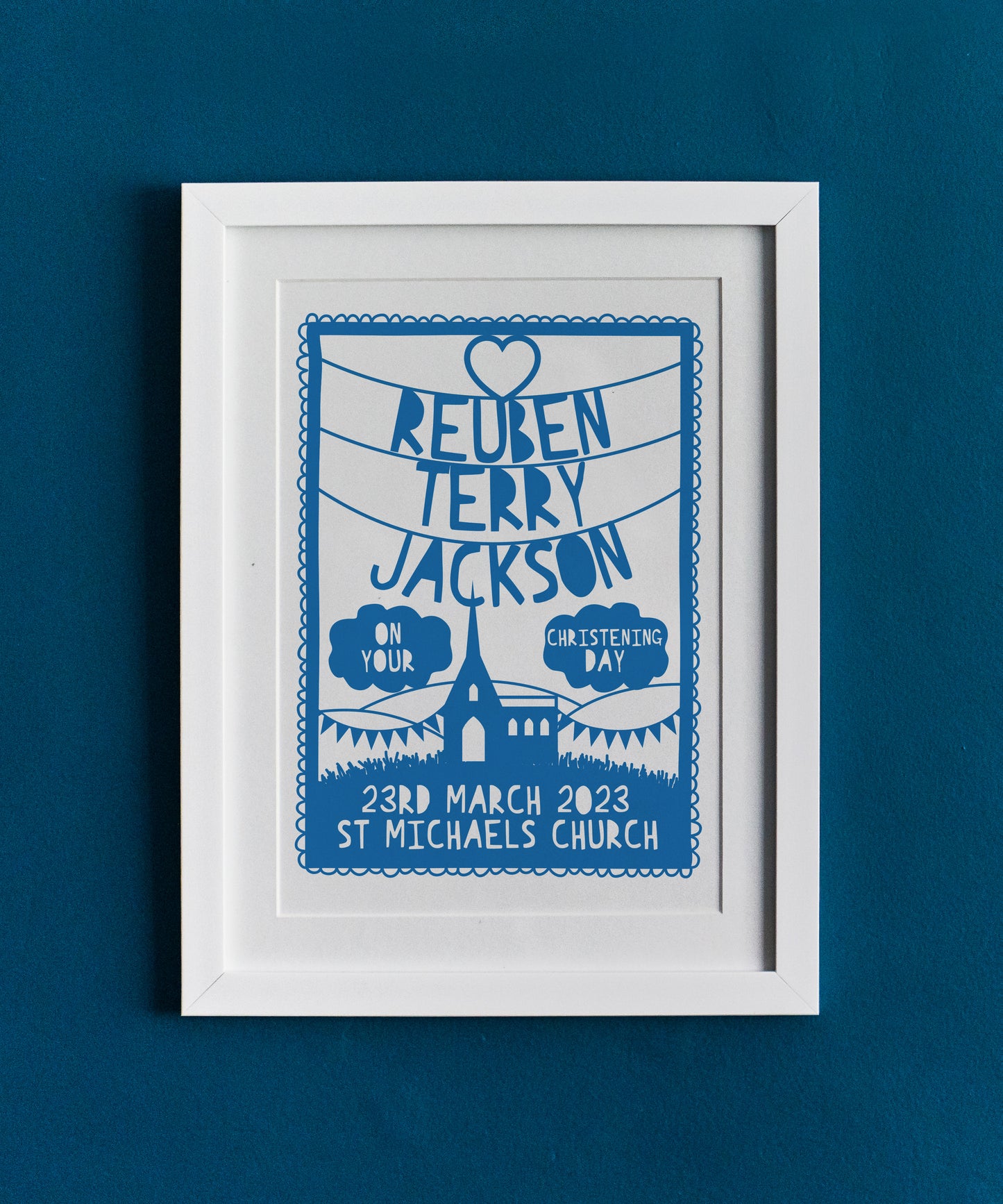 Personalised Christening Print