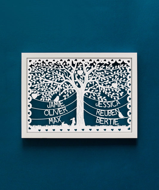 Personalised Family Tree Papercut