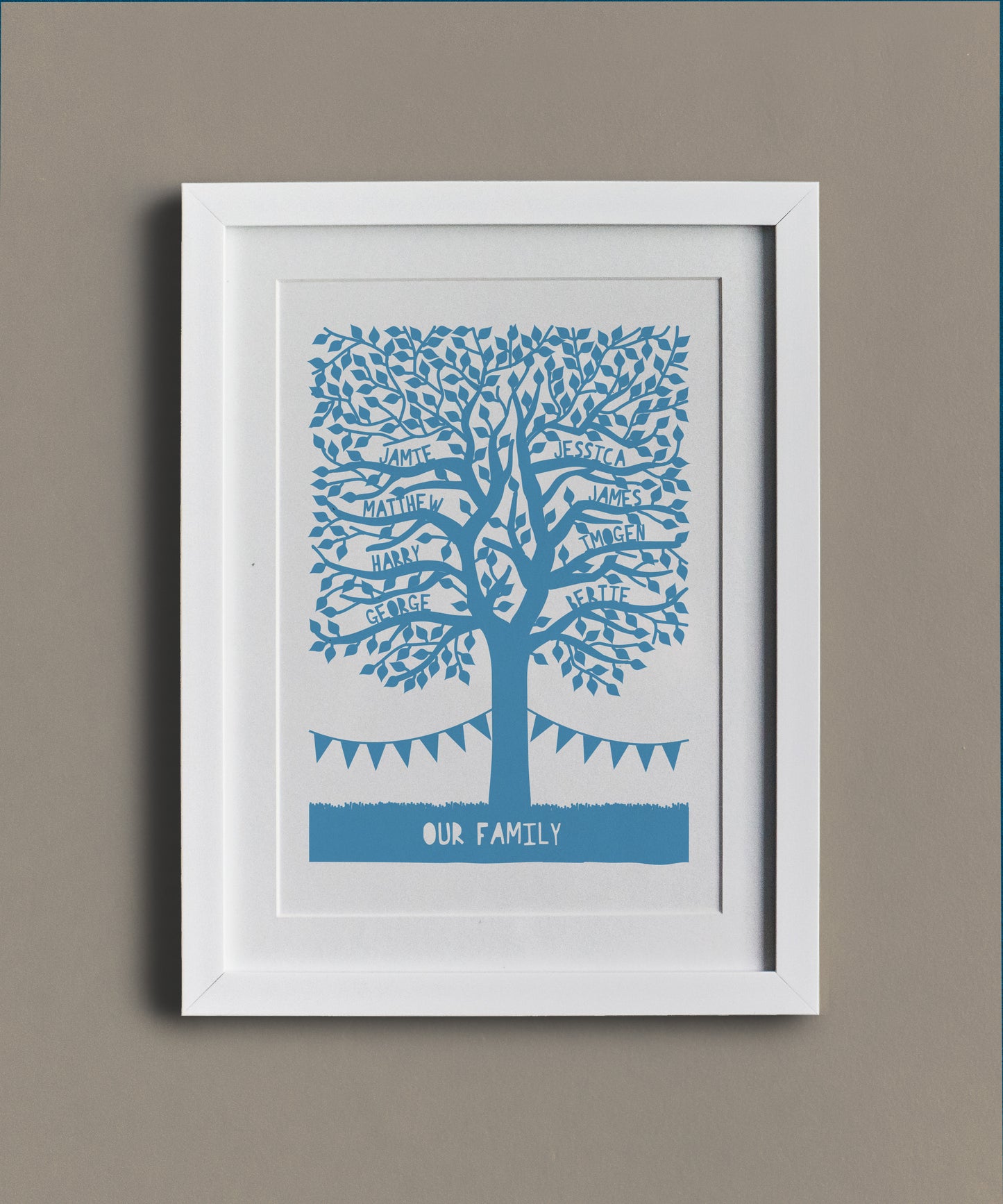 Personalised My Family Tree Print