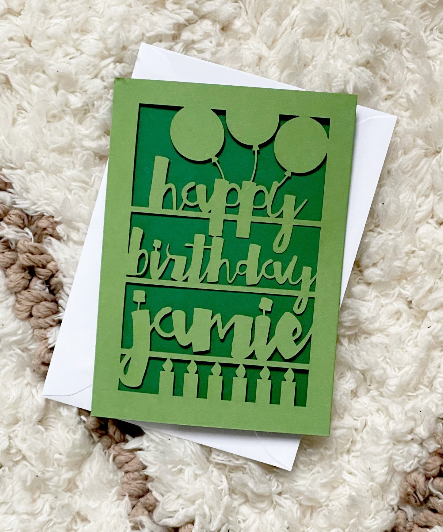 Papercut Birthday Card